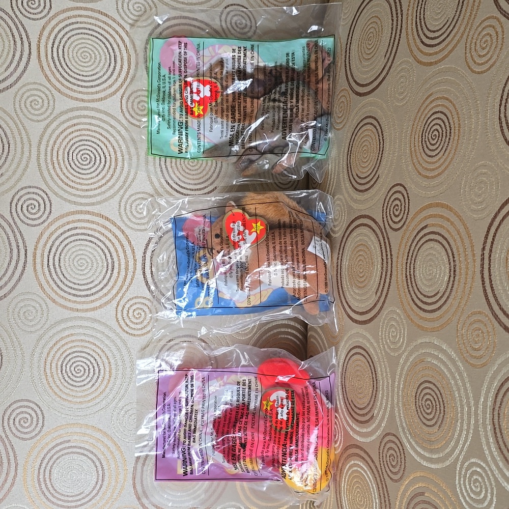1999 McDonalds Happy Meal❤TY Teenie Beanie Babies☆Full Set New Unopened Packages - Picture 8 of 14